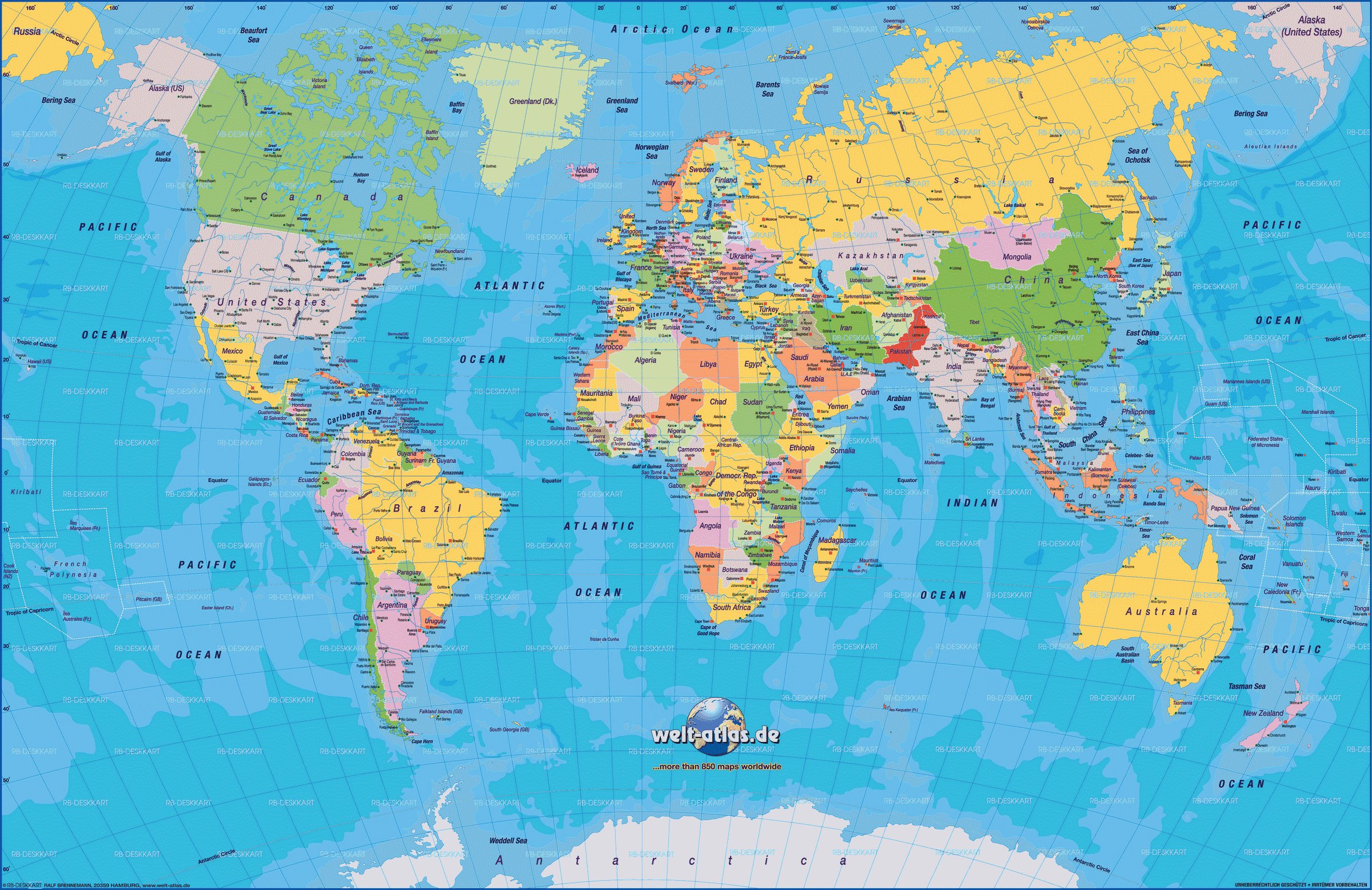 grande carte du monde